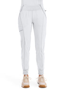 Women's 5-Pocket Mid Rise Jogger Pant - CK110A - White