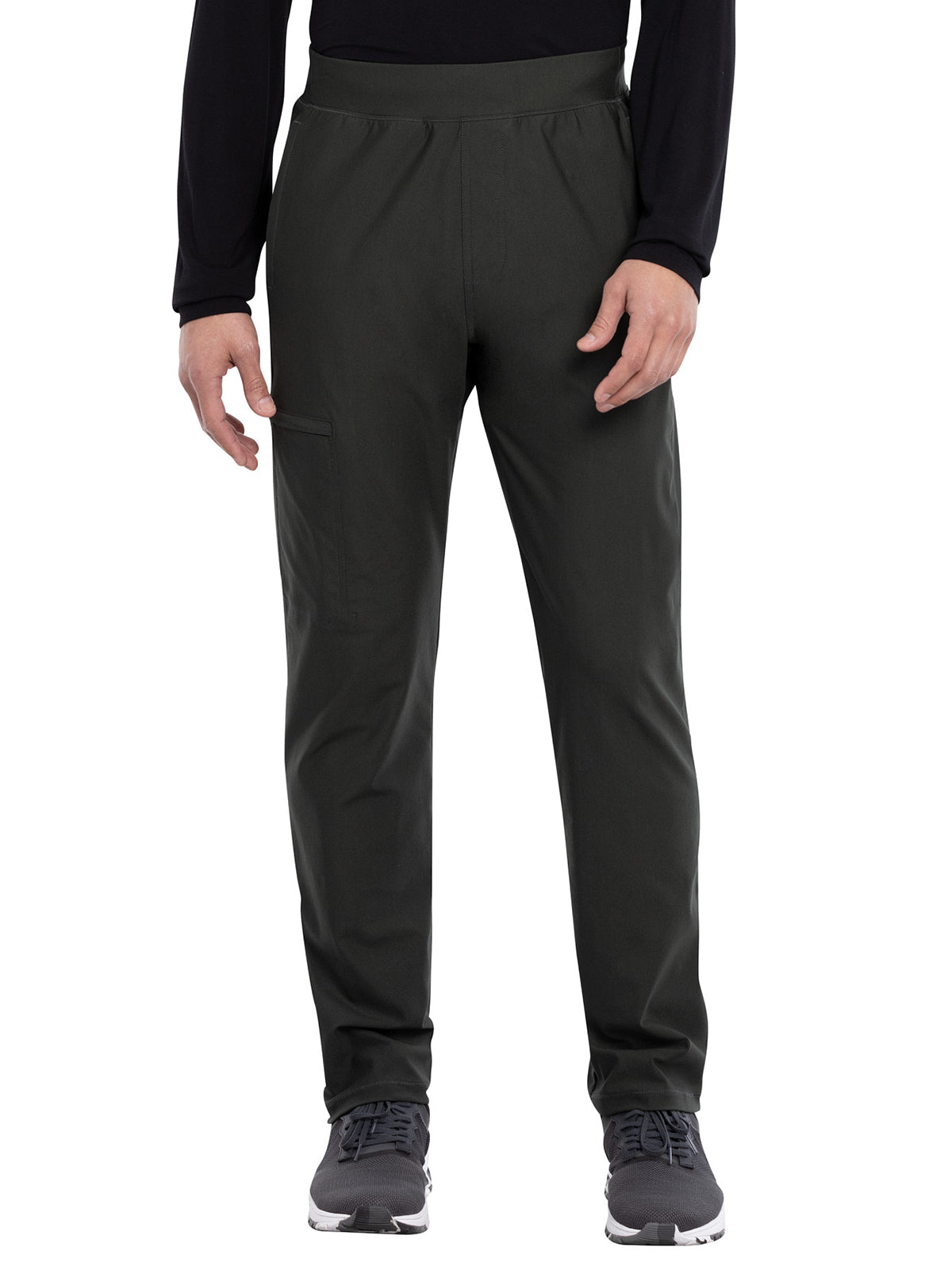 Men's 5-Pocket Faux Front Fly Tapered Leg Pant - CK185 - Olive Branch