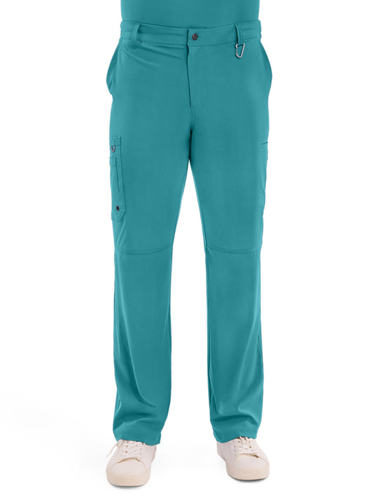 Men's 6-Pocket Tapered Leg Pant - CK200A - Teal Blue