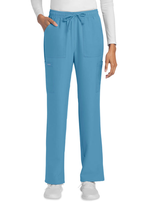 Women's 4-Pocket Drawstring Cargo Pant - CK272A - Heritage Blue