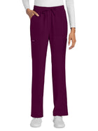 Women's 4-Pocket Drawstring Cargo Pant - CK272A - Wine