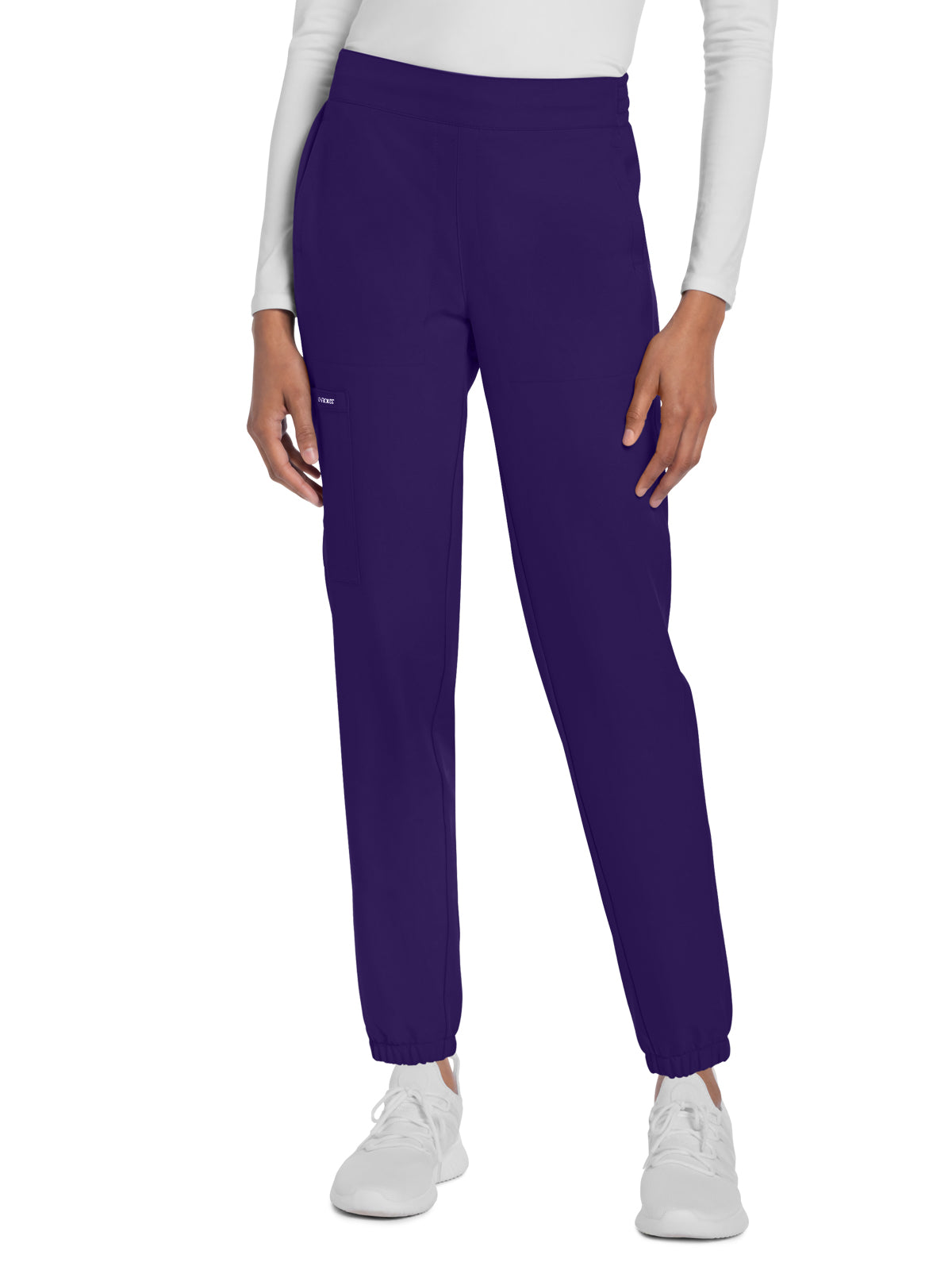 Women's 5-Pocket Mid Rise Jogger - CK273A - Grape