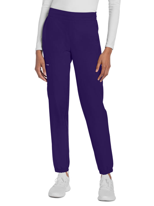 Women's 5-Pocket Mid Rise Jogger - CK273A - Grape