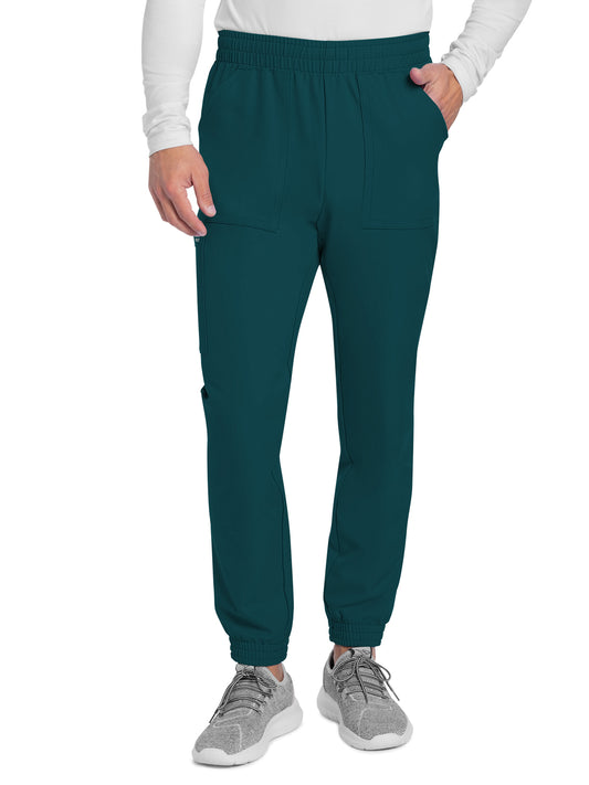 Men's 4-Pocket Mid Rise Jogger Pant - CK278A - Caribbean Blue