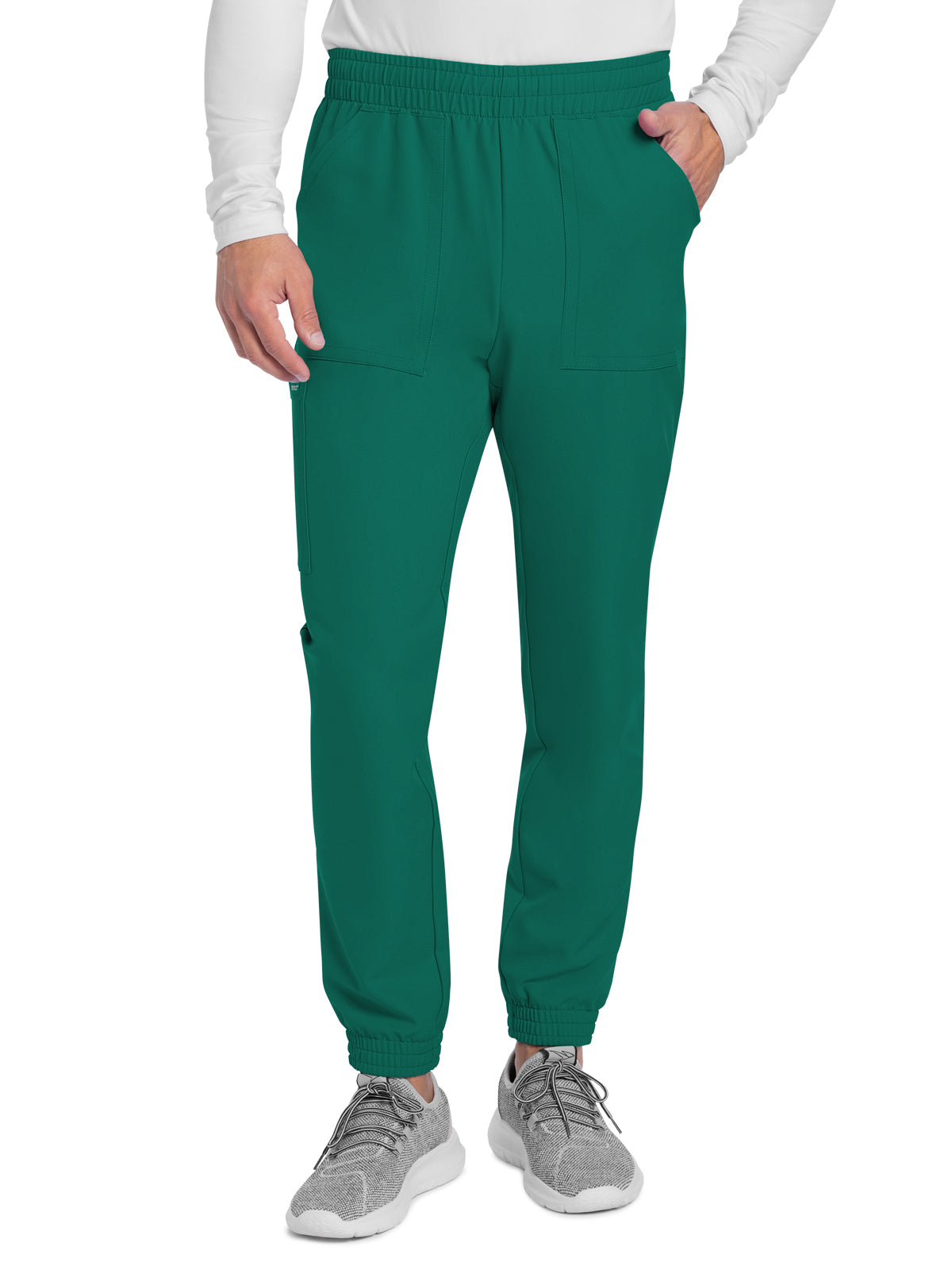 Men's 4-Pocket Mid Rise Jogger Pant - CK278A - Hunter Green
