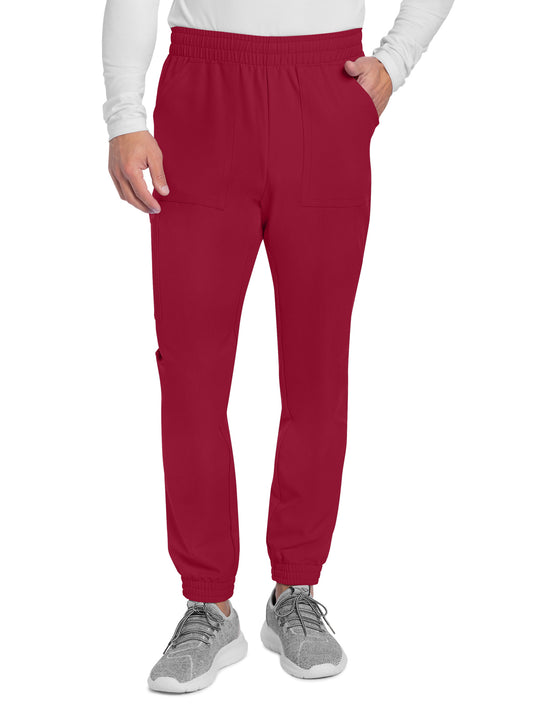 Men's 4-Pocket Mid Rise Jogger Pant - CK278A - Red