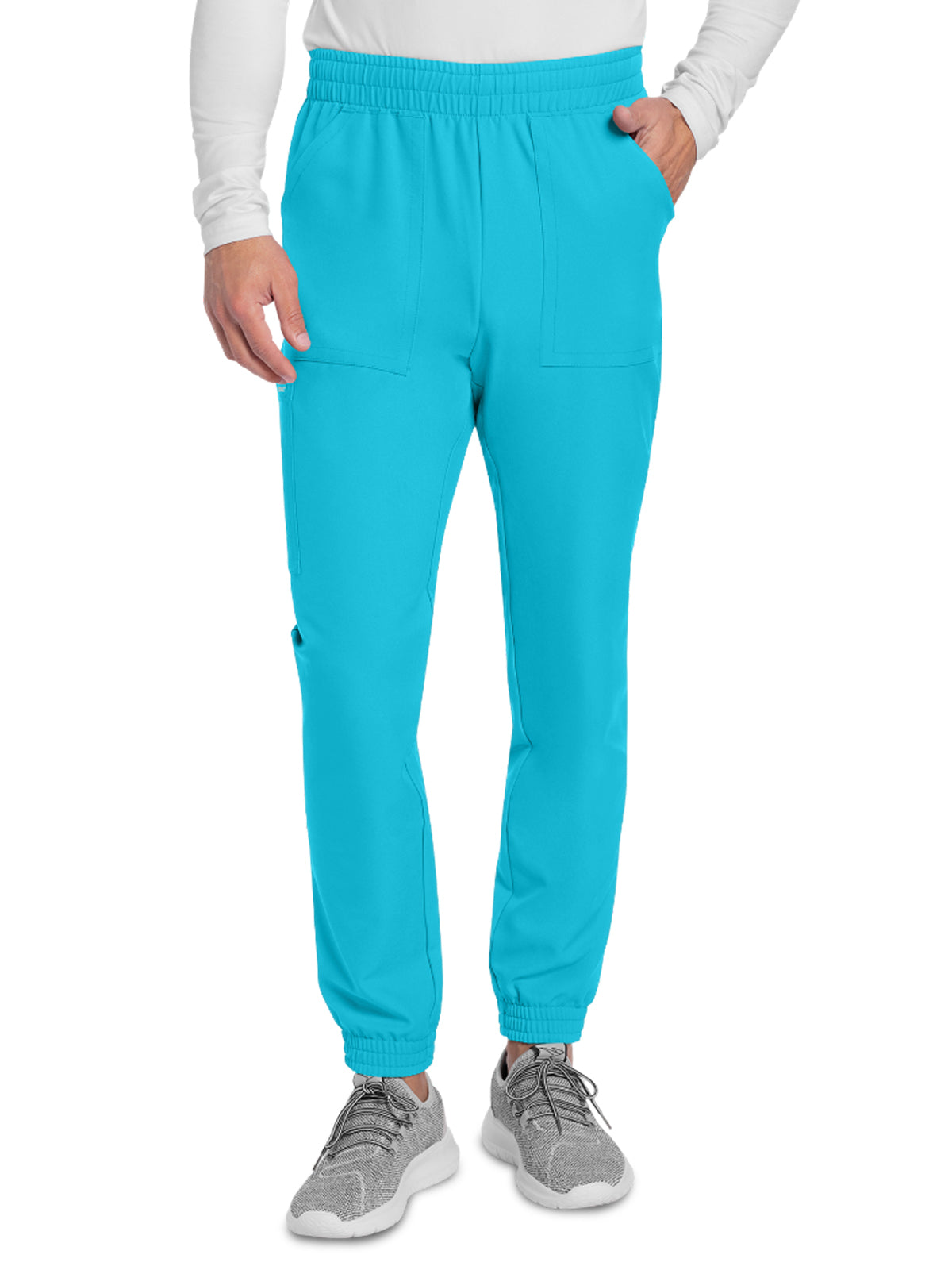 Men's 4-Pocket Mid Rise Jogger Pant - CK278A - Turquoise