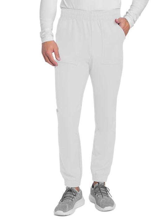 Men's 4-Pocket Mid Rise Jogger Pant - CK278A - White