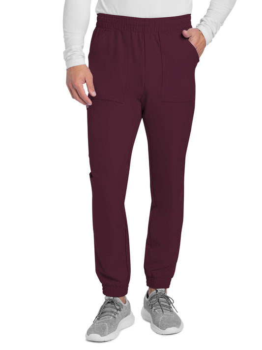 Men's 4-Pocket Mid Rise Jogger Pant - CK278A - Wine