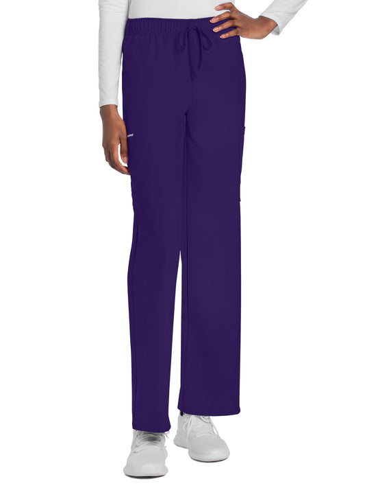 Unisex 3-Pocket Mid Rise Drawstring Pant - CK280A - Grape
