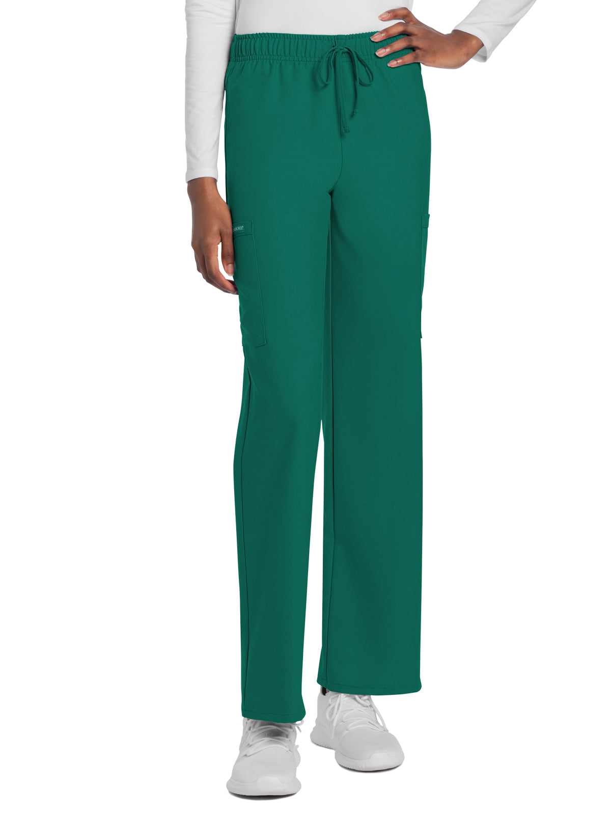 Unisex 3-Pocket Mid Rise Drawstring Pant - CK280A - Hunter Green