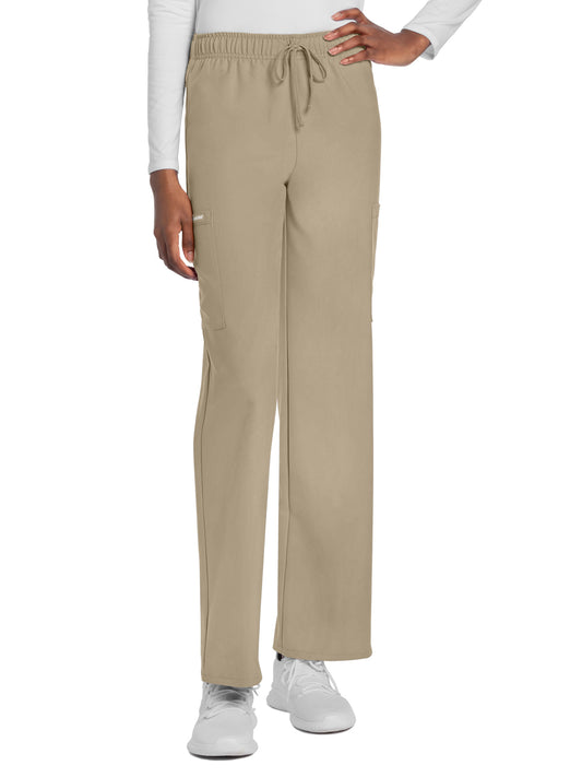 Unisex 3-Pocket Mid Rise Drawstring Pant - CK280A - Khaki