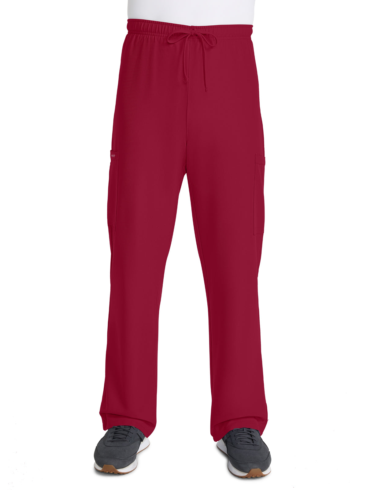 Unisex 3-Pocket Mid Rise Drawstring Pant - CK280A - Red