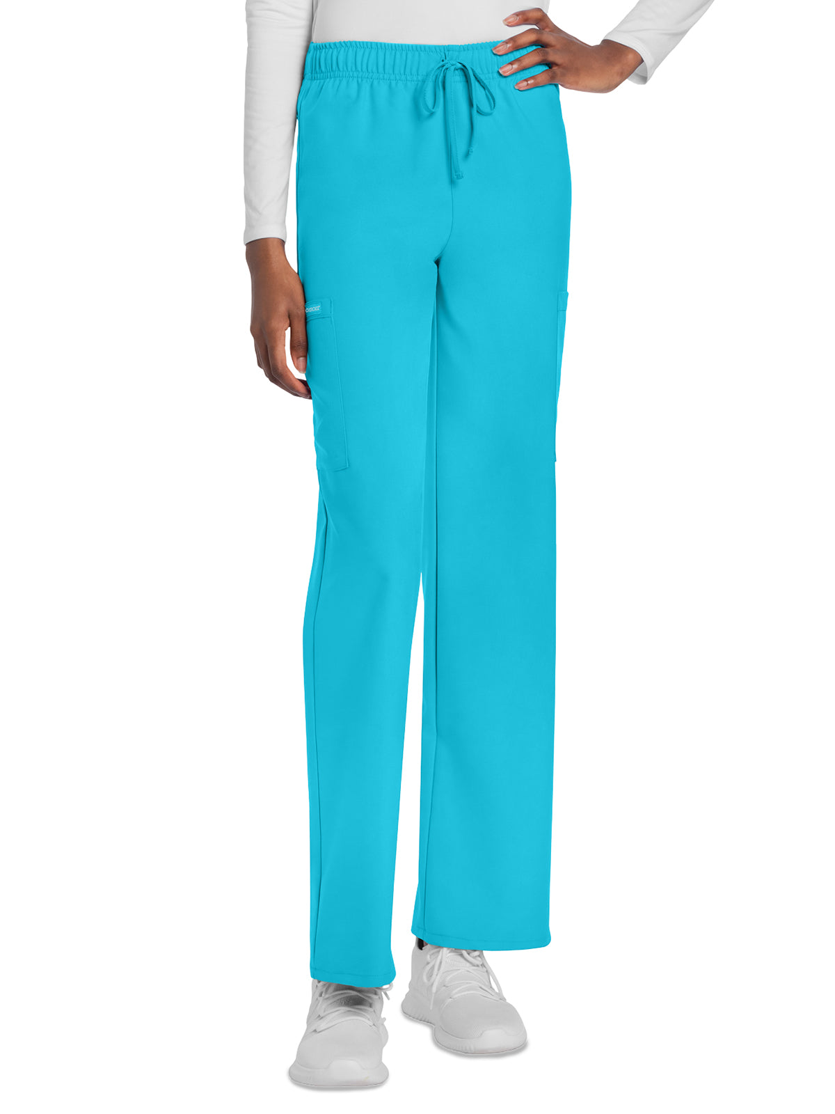Unisex 3-Pocket Mid Rise Drawstring Pant - CK280A - Turquoise