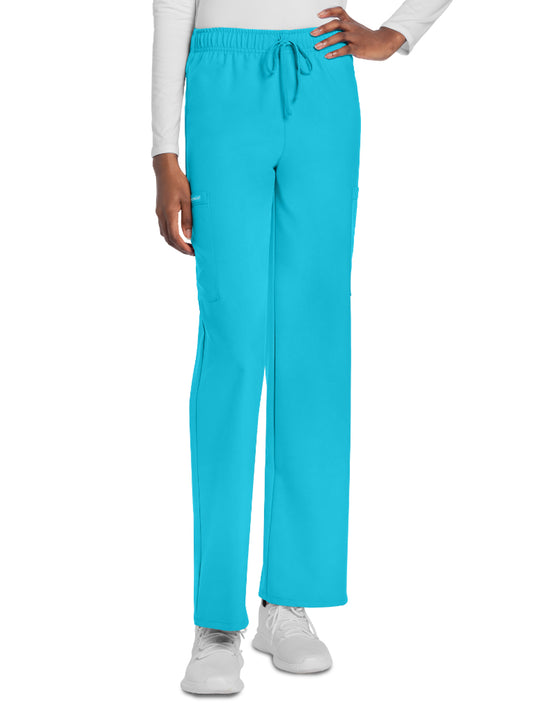 Unisex 3-Pocket Mid Rise Drawstring Pant - CK280A - Turquoise