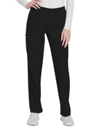 Women's 3-Pocket Mid Rise Cargo Pant - CK281A - Black