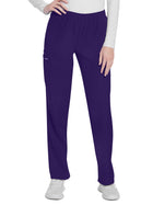 Women's 3-Pocket Mid Rise Cargo Pant - CK281A - Grape