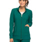 Women's 2 Pocket Zip Front Jacket - CK303 - Hunter Green