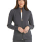 Women's 2 Pocket Zip Front Jacket - CK303 - Pewter