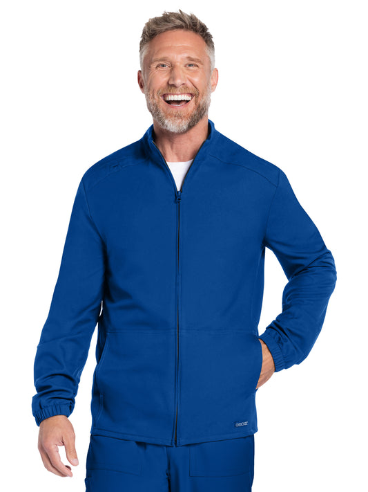 Men's 2-Pocket Zip Front Jacket - CK359A - Galaxy Blue