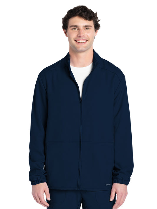 Men's 2-Pocket Zip Front Jacket - CK359A - Navy