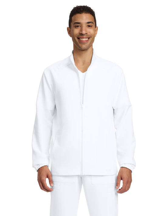 Men's 2-Pocket Zip Front Jacket - CK359A - White