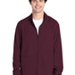 Men's 2-Pocket Zip Front Jacket - CK359A - Wine