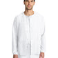 Unisex 2-Pocket Snap Front Jacket - CK393A - White
