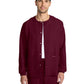 Unisex 2-Pocket Snap Front Jacket - CK393A - Wine