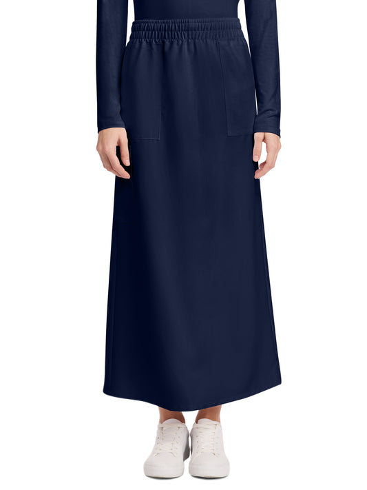 Women's 3-Pocket Elastic Waist Skirt - CK564A - Navy