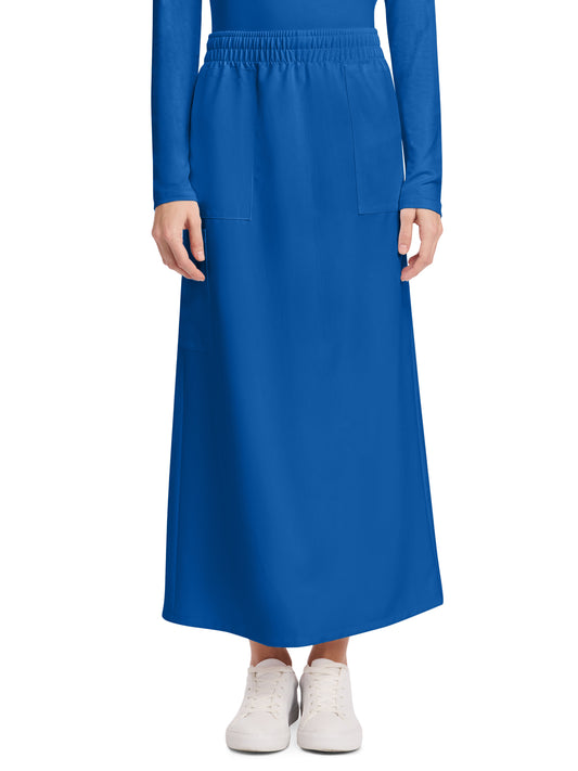Women's 3-Pocket Elastic Waist Skirt - CK564A - Royal