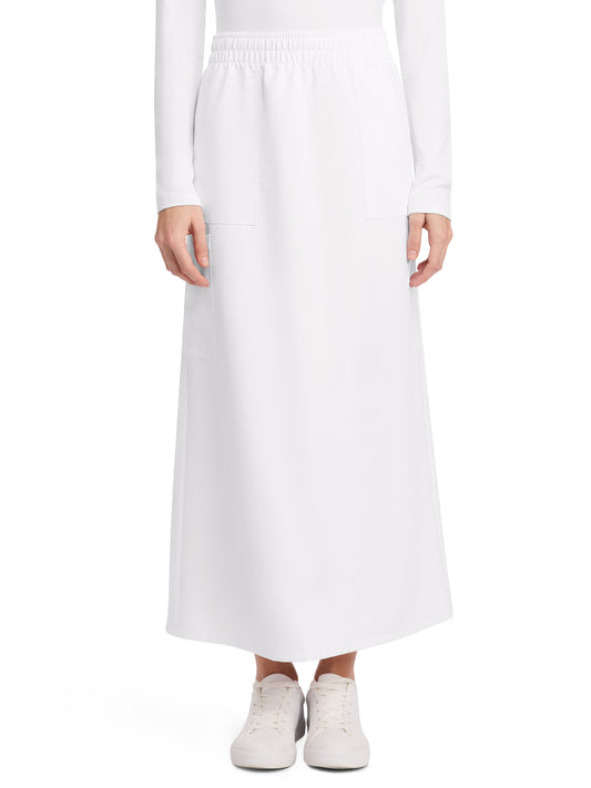 Women's 3-Pocket Elastic Waist Skirt - CK564A - White