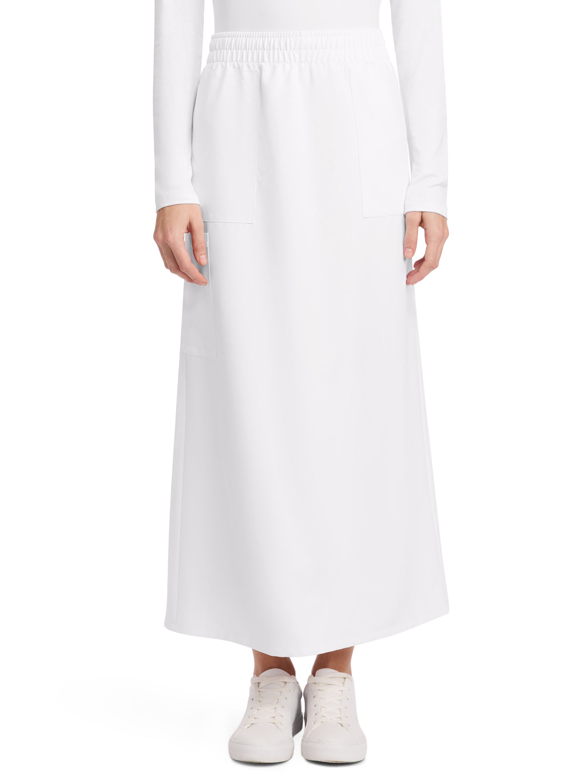 Women's 3-Pocket Elastic Waist Skirt - CK564A - White