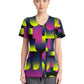 Women's 3-Pocket Round Neck Print Top - CK609 - Portal