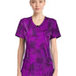 Women's 3-Pocket Round Neck Print Top - CK609 - Pretty Python