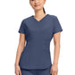 Women's 3-Pocket V-Neck Top - CK623A - Navy