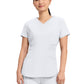 Women's 3-Pocket V-Neck Top - CK623A - White