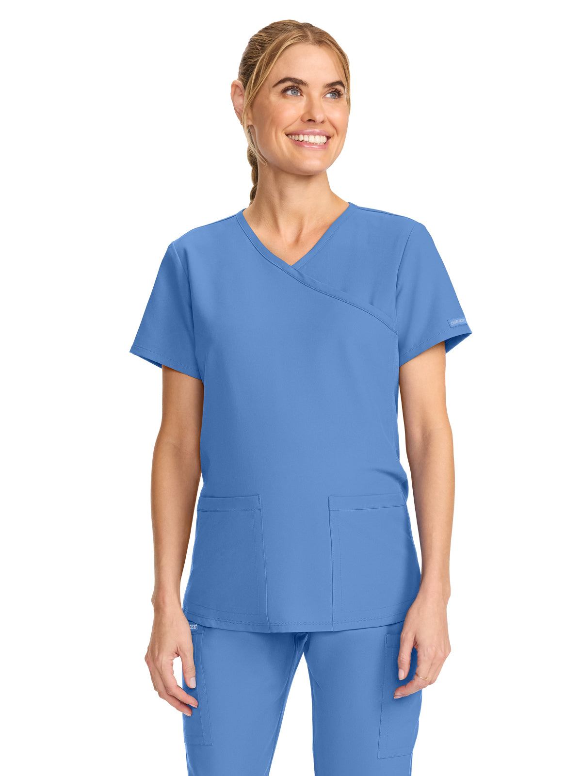 Women's 2-Pocket Maternity V-Neck Top - CK701A - Ciel