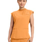 Women's 4-Pocket Mock Neck Top - CK742A - Orange Sunrise
