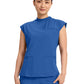 Women's 4-Pocket Mock Neck Top - CK742A - Royal
