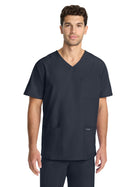 Men's 3-Pocket Tuck-In V-Neck Top - CK783A - Pewter