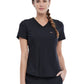Women's 1-Pocket Tuckable V-Neck Top - CK819 - Black