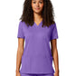Women's 2-Pocket V-Neck Top - CK832 - Lilac Bloom