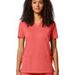 Women's 2-Pocket V-Neck Top - CK832 - True Coral