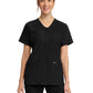Women's 2-Pocket Snap-Front Top - CK844A - Black