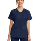 Women's 2-Pocket Snap-Front Top - CK844A - Navy