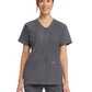 Women's 2-Pocket Snap-Front Top - CK844A - Pewter