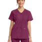 Women's 2-Pocket Snap-Front Top - CK844A - Wine