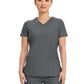 Women's 2-Pocket V-Neck Top - CK865A - Pewter