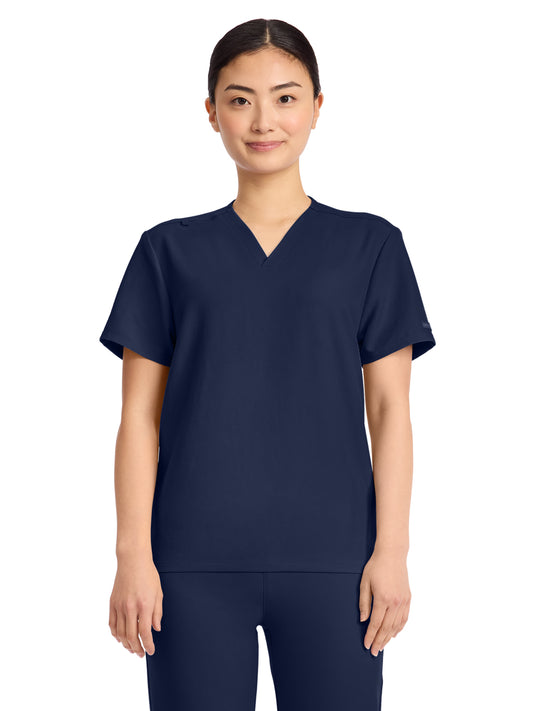 Unisex Pocketless V-Neck Top - CK869A - Navy